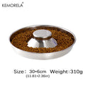 Stainless Steel Dog Slow Feeder Bowl – Puppy Food & Water Dish Dog Slow Feeder Bowl SPOT 30CM