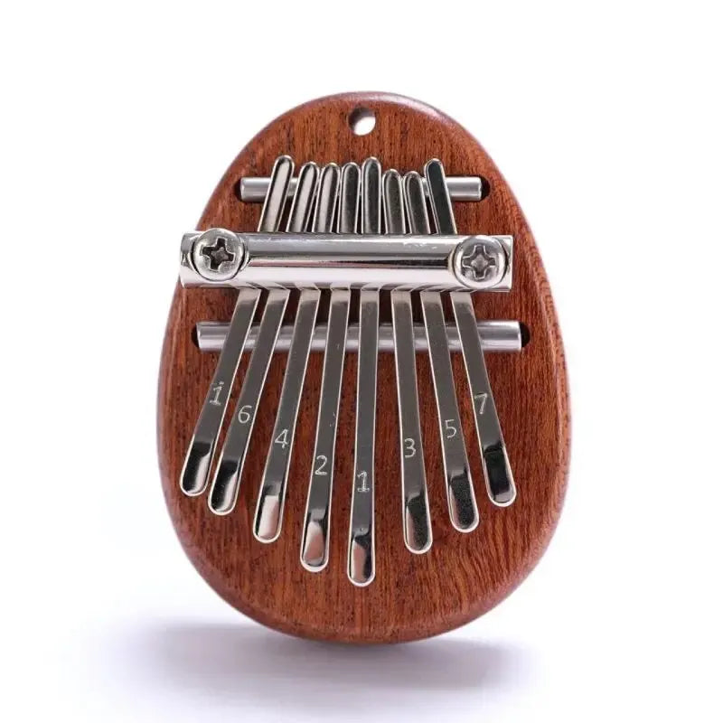 8-Key Mini Wooden Kalimba Thumb Piano – Pendant Gift Thumb Piano SPOT Water droplet