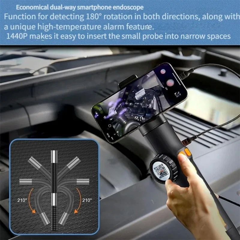 HD 1080P Articulating Borescope – 6mm Inspection Camera iOS & Android Articulating Borescope SPOT