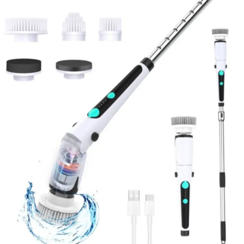 Electric Spin Scrubber – Rechargeable Brush with 5 Heads Electric Spin Scrubber SPOT