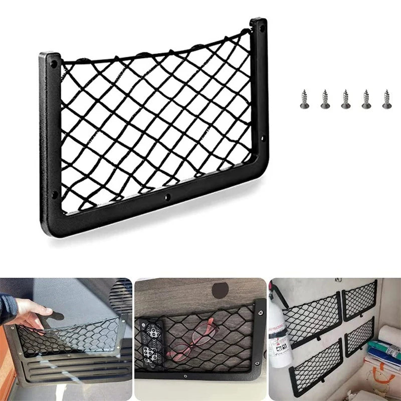 Elastic Car Seat Back Storage Net – Cargo Mesh Organizer Car Storage Net SPOT Default Title