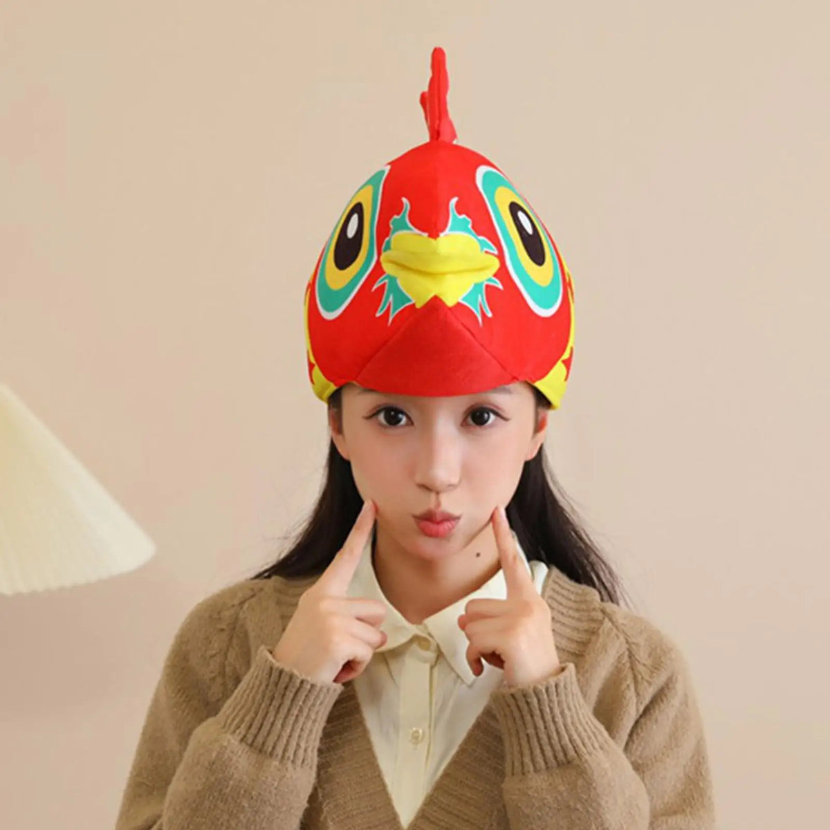 Plush Fish Lantern Animal Hat – Unisex Party Costume Headpiece Costume Animal Hat SPOT