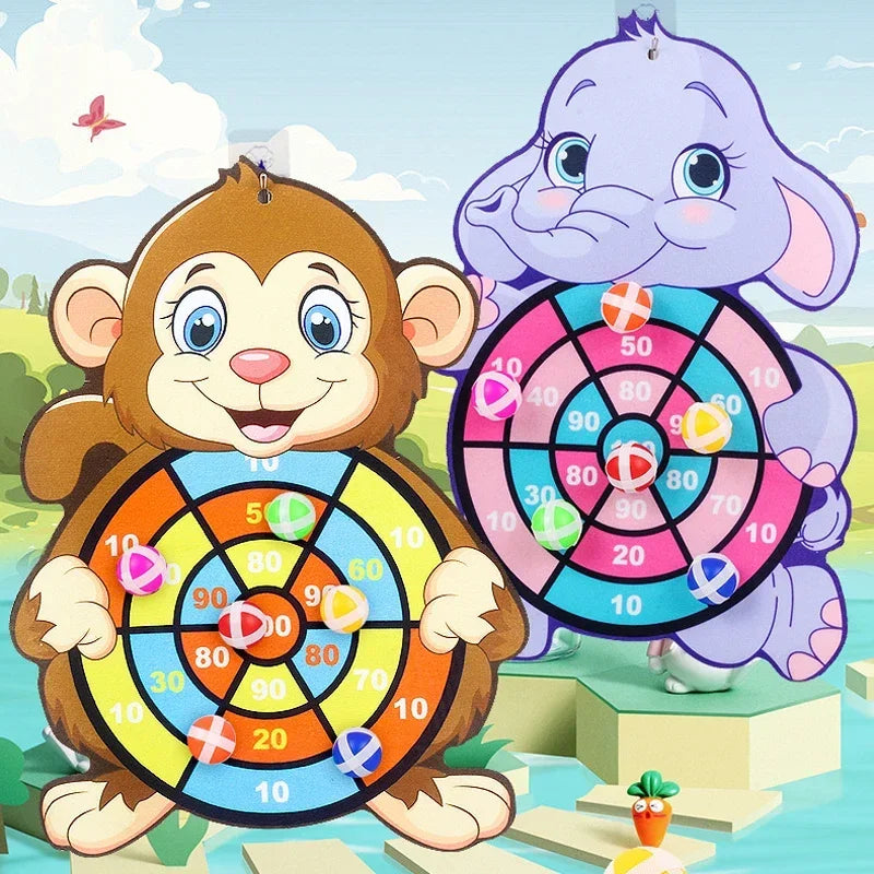 Kids Sticky Ball Dart Board – Montessori Target Game Toy Kids Target Game SPOT