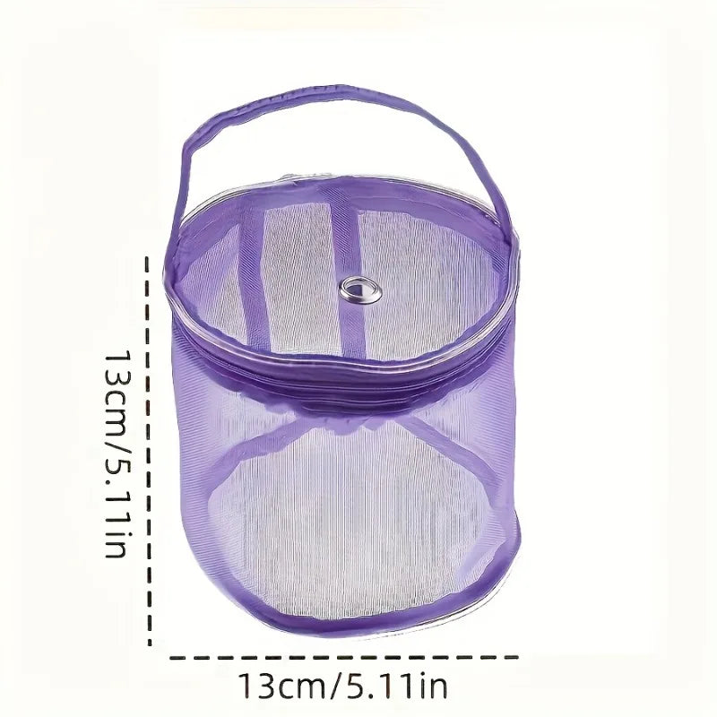 Nylon Mesh Yarn Storage Bag with Zipper – Knitting Organizer Yarn Storage Bag SPOT