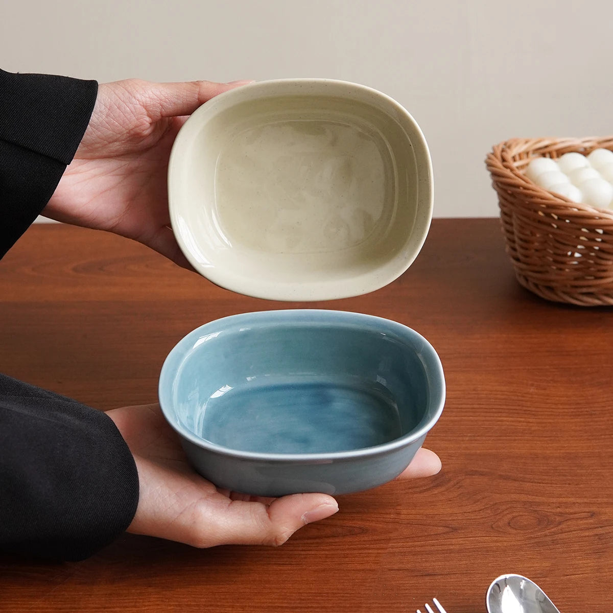 Rectangular Ceramic Baking Dish – Boat-Shaped Oven to Table Ceramic Baking Dish SPOT