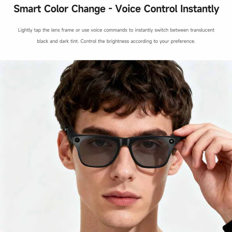 AI Smart Glasses 4K Camera Bluetooth Photochromic Lens | LZQLY AI Smart Glasses SPOT