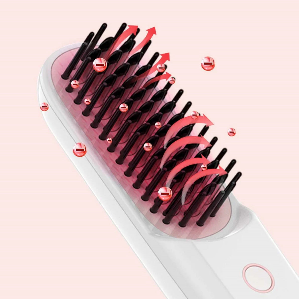 Wireless Ionic Hair Straightener Brush – USB Rechargeable Hair Straightener Brush SPOT
