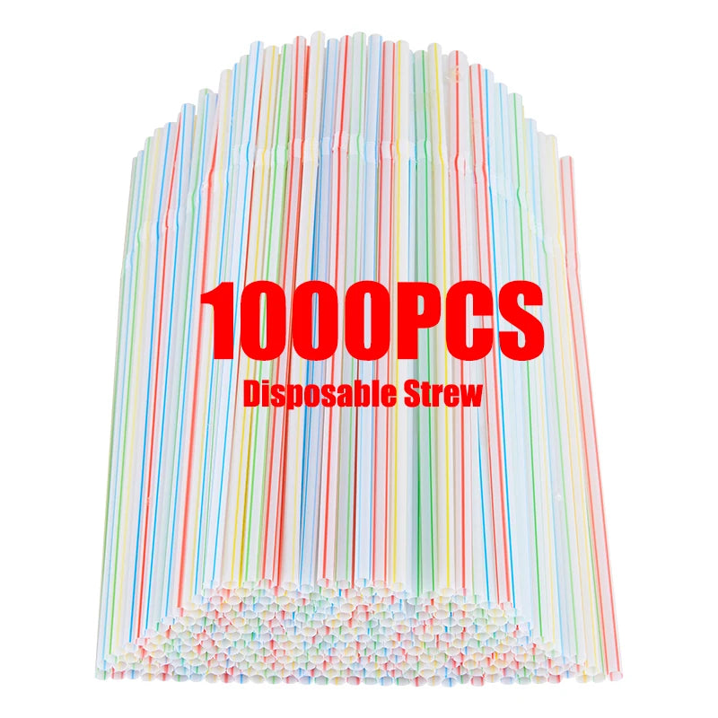 Multicolor Drinking Straws 100–1000 Pcs | Party & Cocktail Drinking Straws SPOT