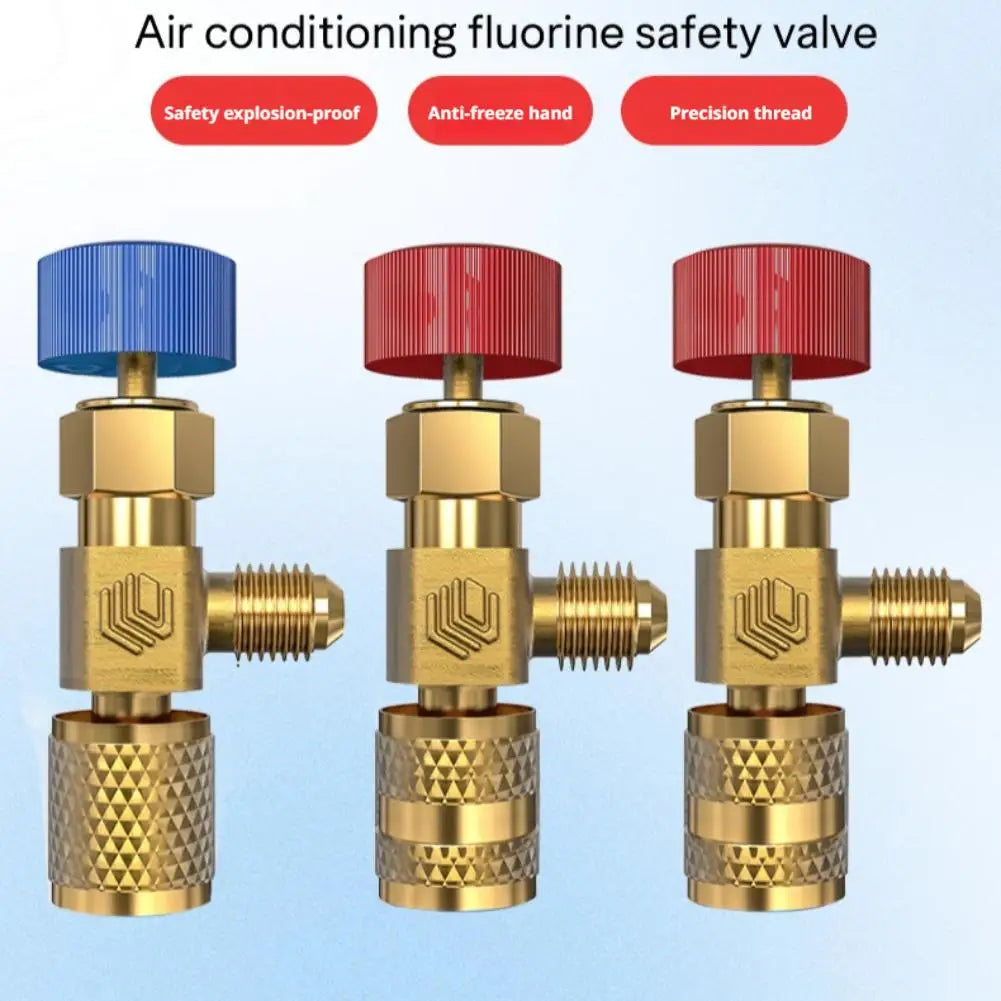 R410A R22 Brass Safety Valve Adapter for HVAC AC Systems HVAC Valve Adapter SPOT