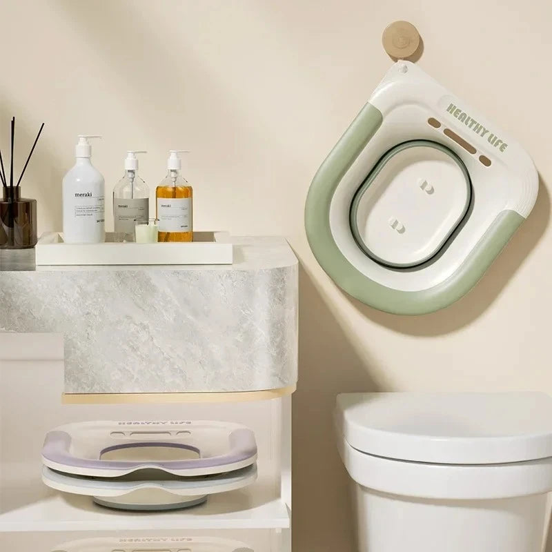 Foldable Sitz Bath Basin – Portable Ergonomic Soaking Tub Sitz Bath Basin SPOT