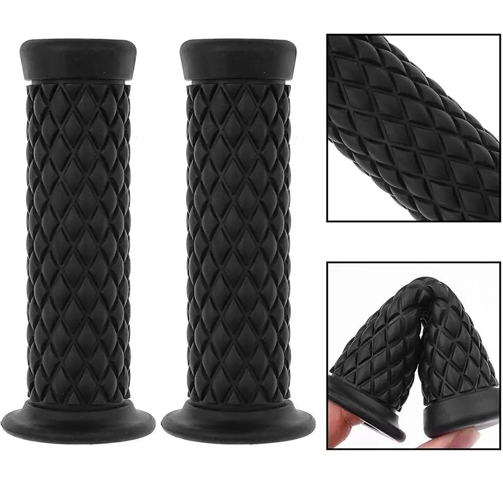 Vintage Rubber Motorcycle Grips – Universal 7/8" 22mm Handlebar Motorcycle Hand Grips SPOT