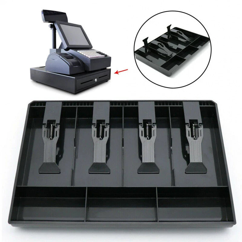 Cash Register Drawer Insert Tray & Clips – Money Organizer Cash Drawer Tray SPOT