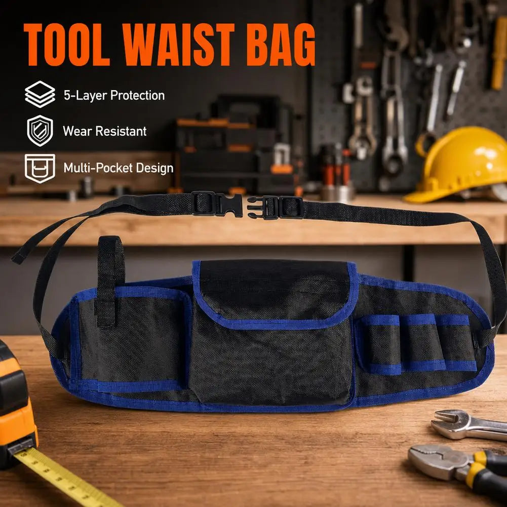 Electrician Tool Belt Pouch – Multi-Pocket Oxford Cloth Waist Bag Tool Belt Pouch SPOT