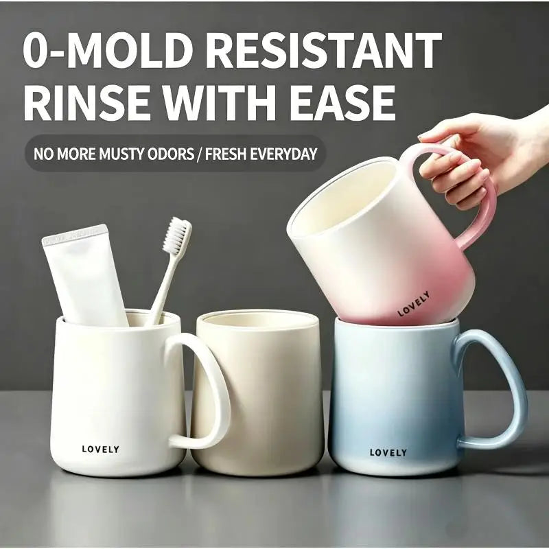 BPA-Free Mold-Proof Mouthwash Cup – Kids & Adults Gradient Bathroom Mouthwash Cup SPOT