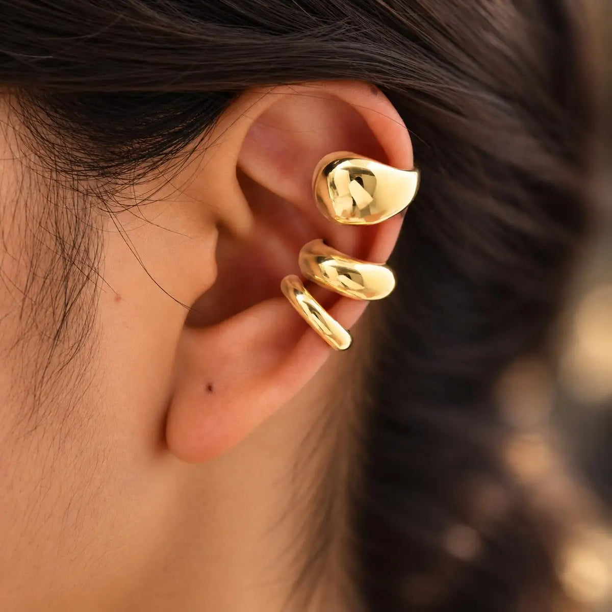 Thick Ear Cuff – Non-Piercing Clip-On Cartilage Earring Clip-On Ear Cuff SPOT