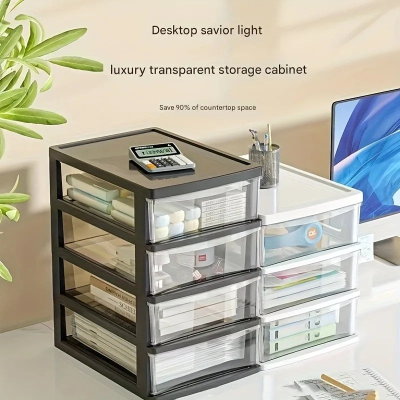 Japanese Transparent Drawer Organizer – Desk Storage Box Drawer Desk Organizer SPOT