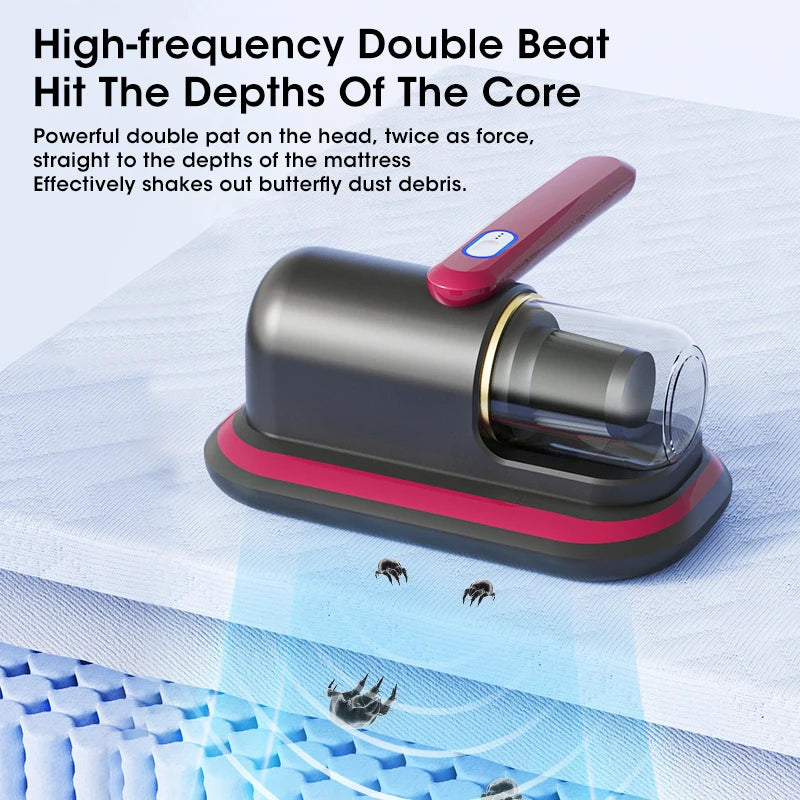 UV Sterilization Handheld Mite Vacuum 10000Pa – USB Rechargeable Handheld Vacuum Cleaner SPOT