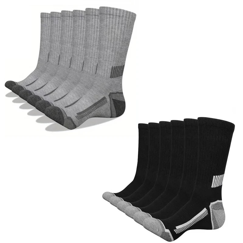 12-Pack Men's Sports Socks – Breathable & Moisture-Wicking Men's Sports Socks SPOT One Size 12Pairs 6black6gray