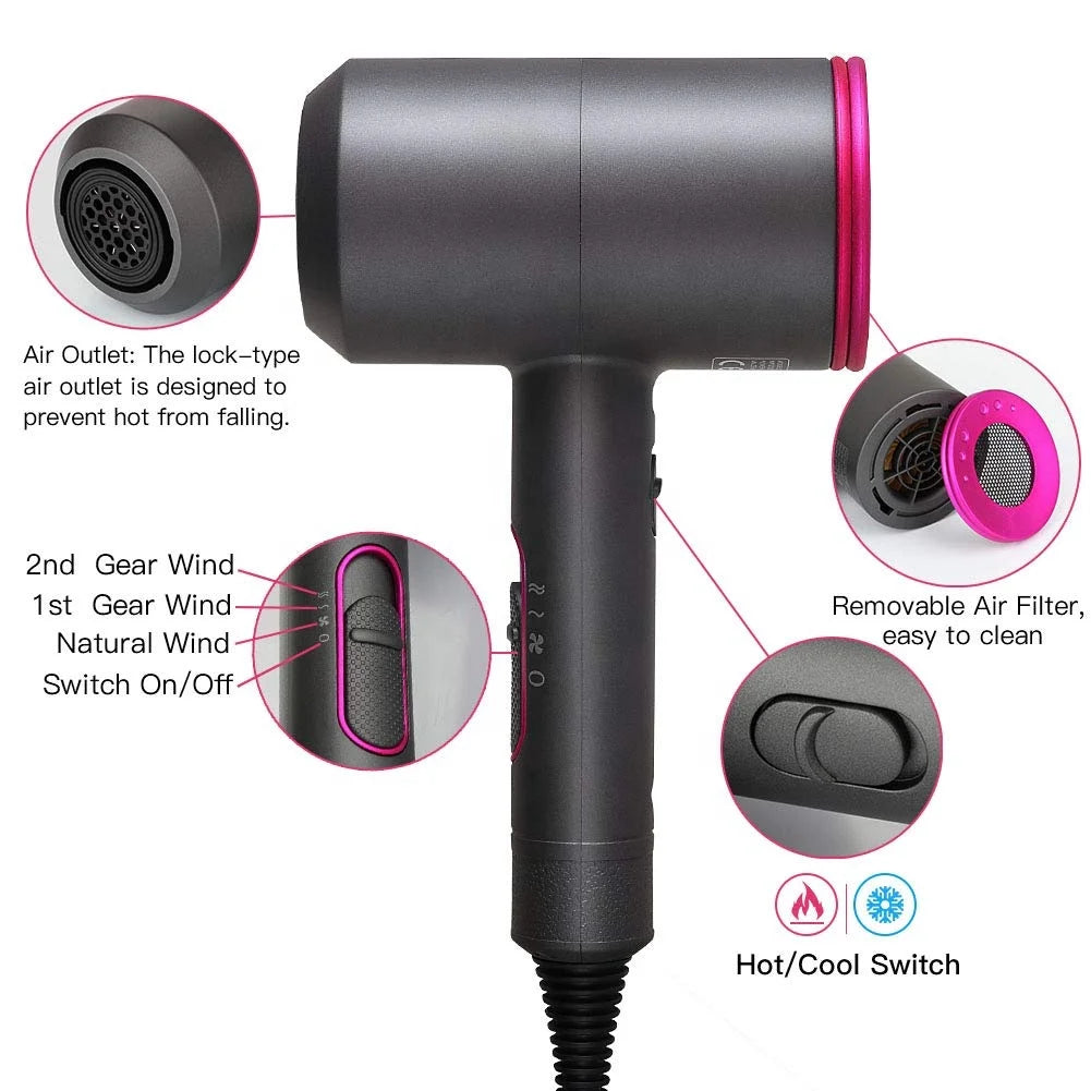 2000W Professional Ionic Salon Hair Dryer | AC Motor Fast Dry Ionic Hair Dryer SPOT