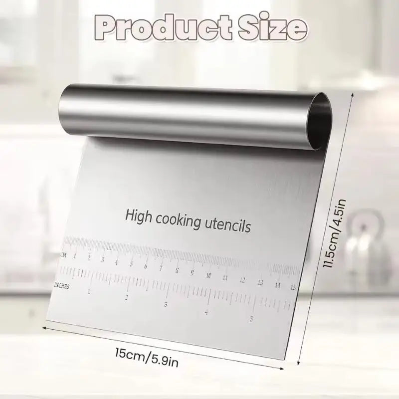 Stainless Steel Dough Scraper & Bench Scraper with Scale Dough Bench Scraper SPOT