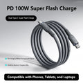 100W USB-C to USB-C Fast Charging Cable – 6A PD USB-C Charging Cable SPOT CC 2m