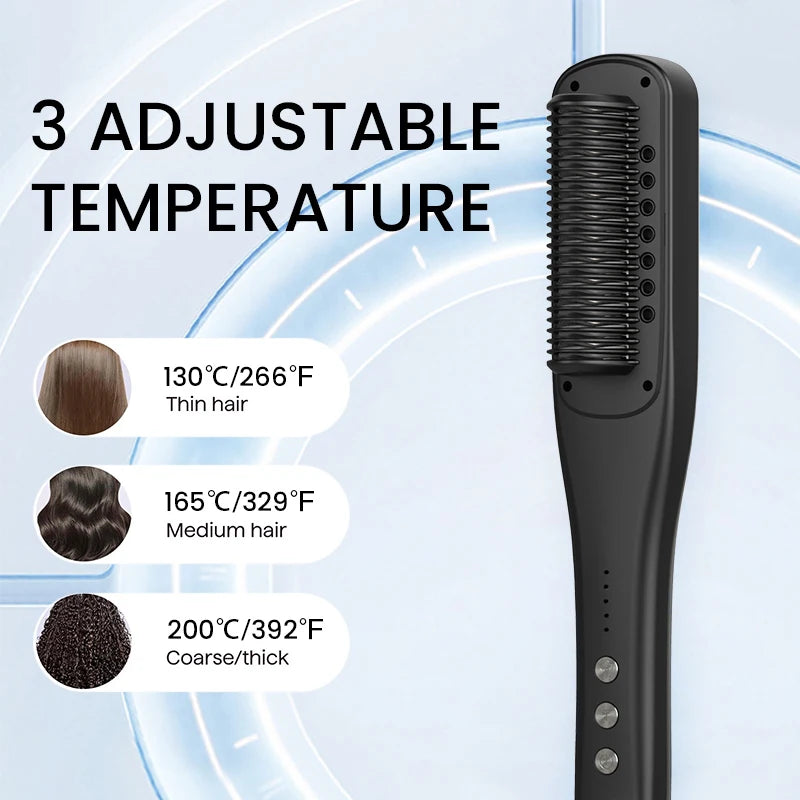 Ceramic Electric Hair Straightening Brush – 5 Heat Settings Hair Straightening Brush SPOT