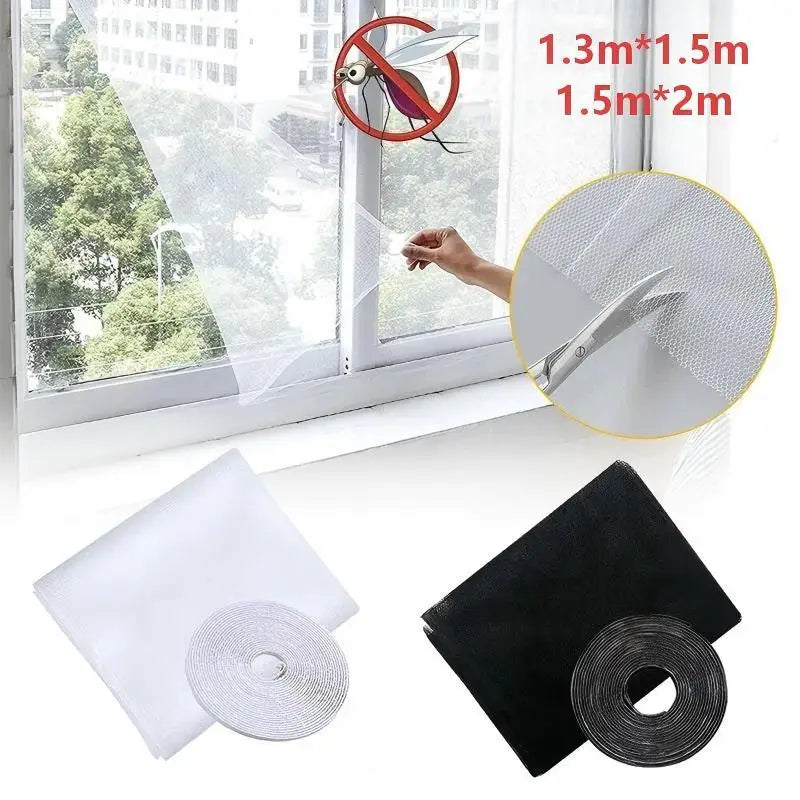 Cut-to-Fit Window Insect Screen – No-Drill Velcro Install Window Insect Screen SPOT