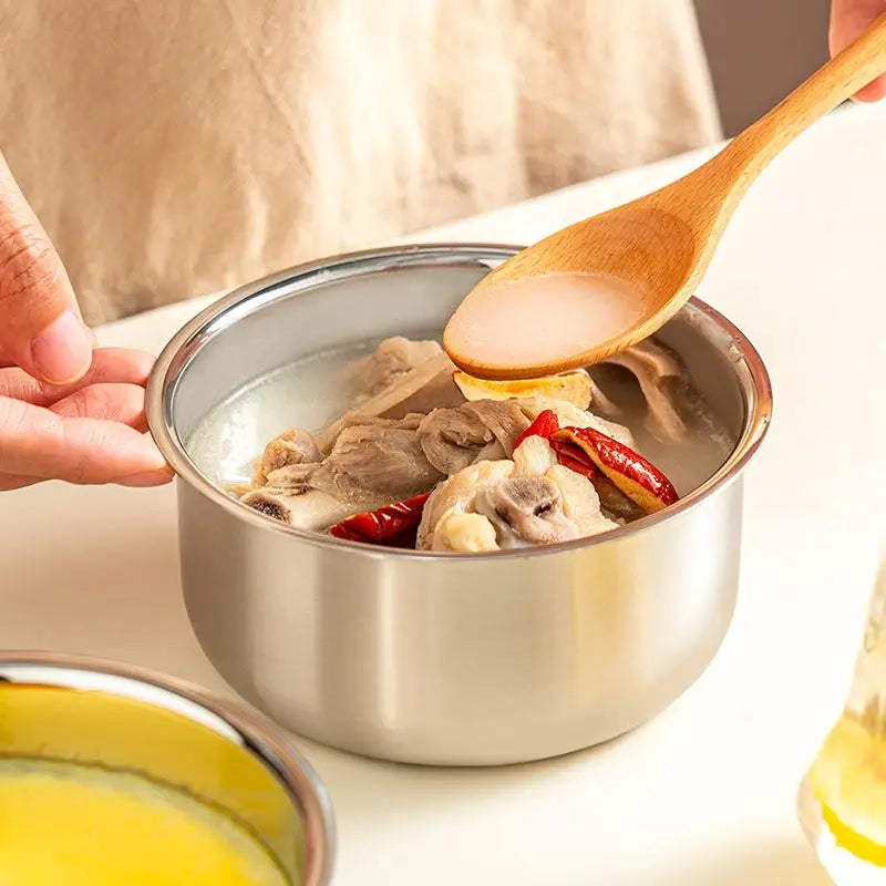 Stainless Steel Steamed Egg Bowl with Lid – Multi-Use Steamed Egg Bowl SPOT