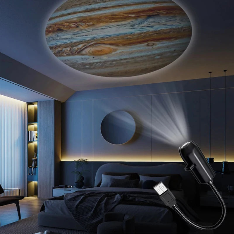 USB Planet Projector Night Light – LED Atmosphere Lamp LED Projector Night Light SPOT