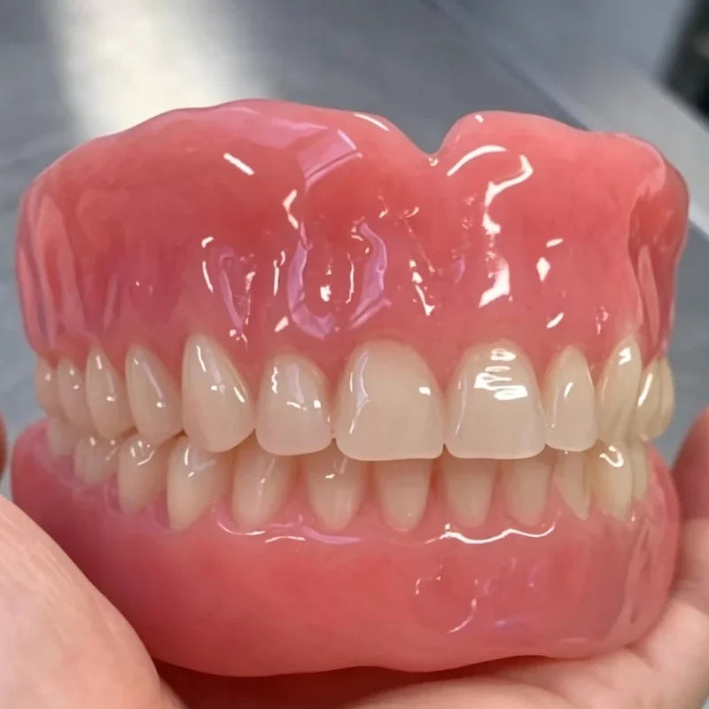 Silicone Cosmetic Dentures – Full Upper & Lower Smile Enhancer Cosmetic Dentures SPOT