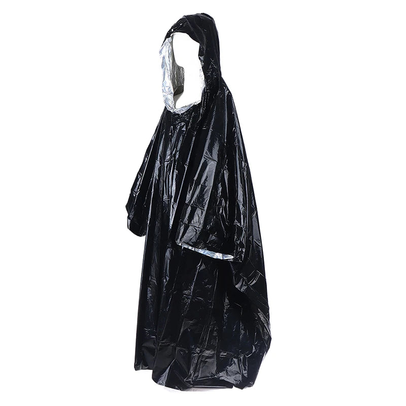 Waterproof Emergency Rain Poncho & Thermal Blanket – Hooded Emergency Rain Poncho SPOT