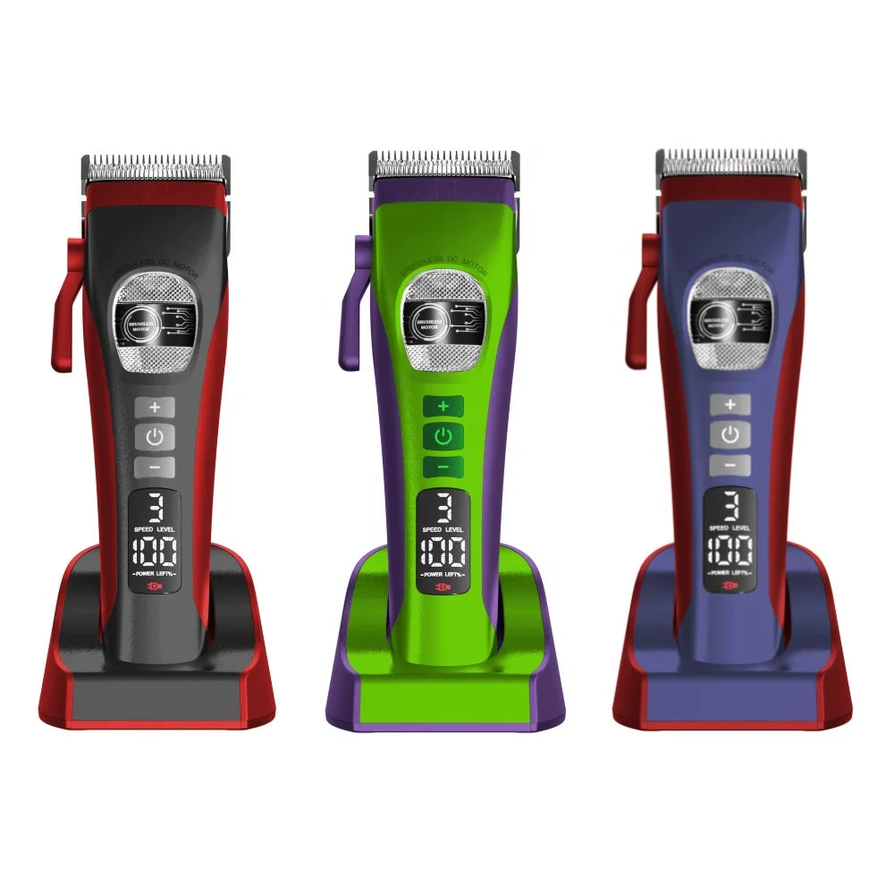 Professional 8000RPM Brushless Hair Clipper Set for Barbers Professional Hair Clipper SPOT Customized Colors USB Type-C