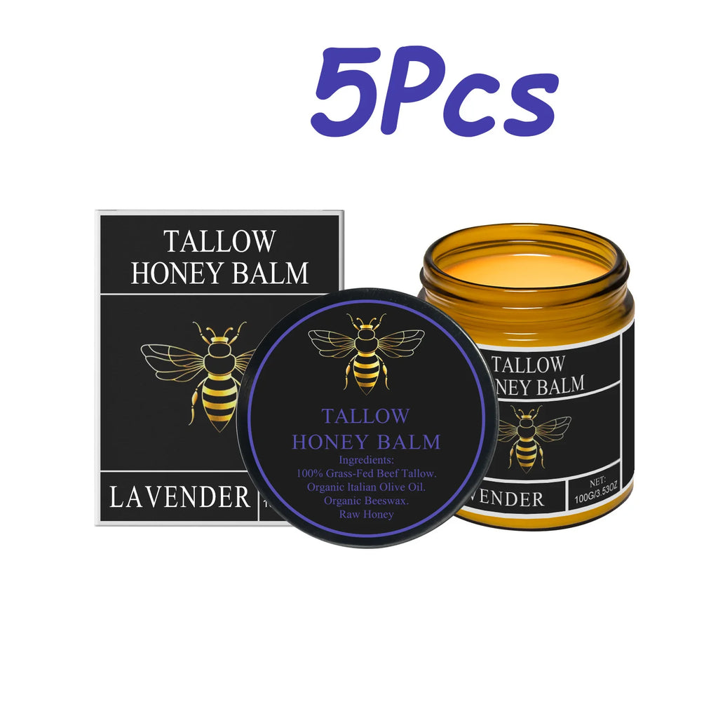 Beef Tallow Honey Cream – Moisturizing Balm 100g | Hoygi Moisturizing Face Cream SPOT 5Pcs