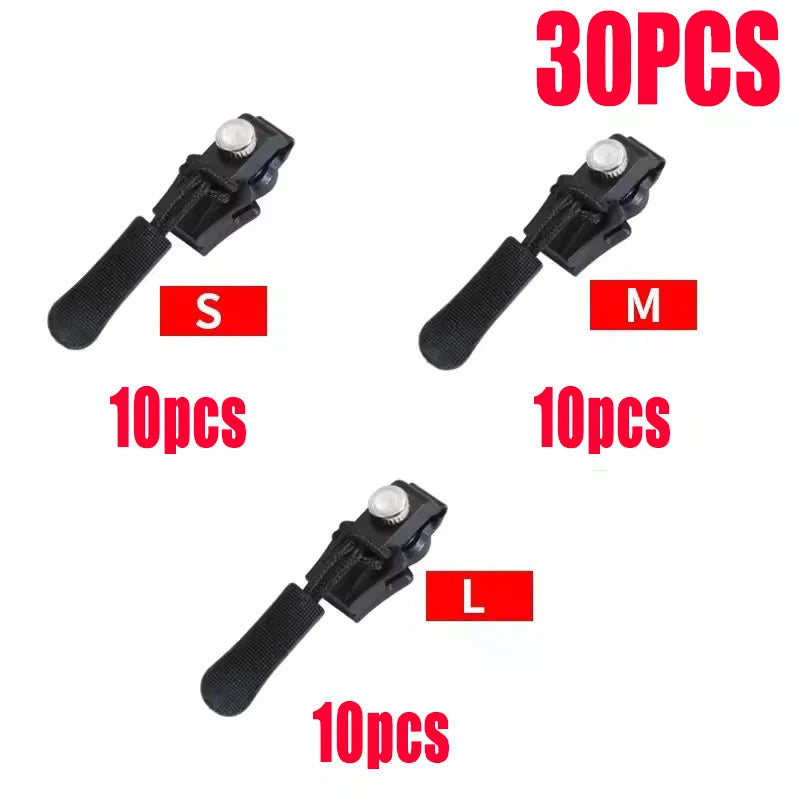 Universal Zipper Repair Kit – Instant Slider Pull Replacement Zipper Repair Kit SPOT Mixed size--30pcs