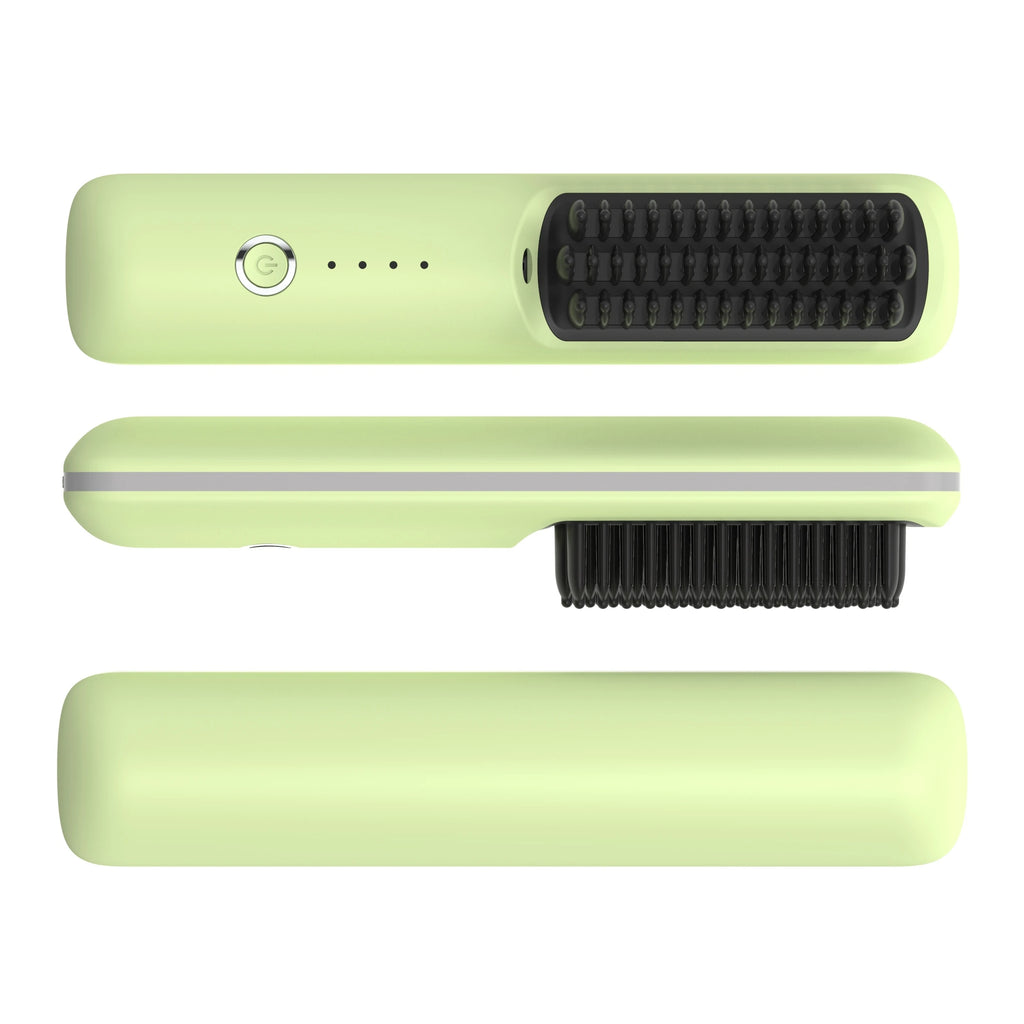 Cordless Ceramic Ionic Hair Straightener Brush – USB Rechargeable Hair Straightener Brush SPOT