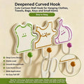 3-Pack Cartoon Food Adhesive Wall Hooks – No-Drill Kitchen Adhesive Wall Hooks SPOT 3pcs