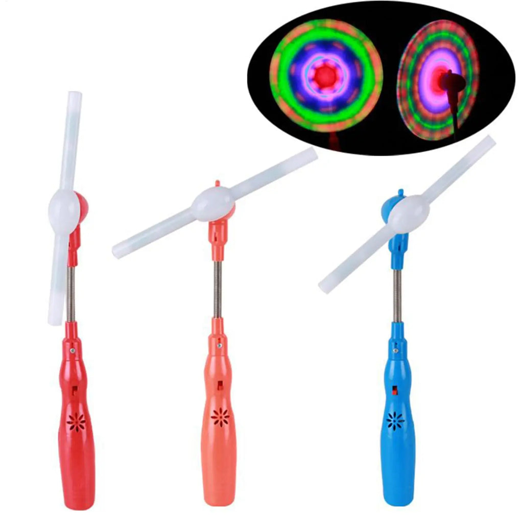 LED Music Windmill Spinner – Rainbow Flashing Light-Up Toy Light-Up Spinner Toy SPOT