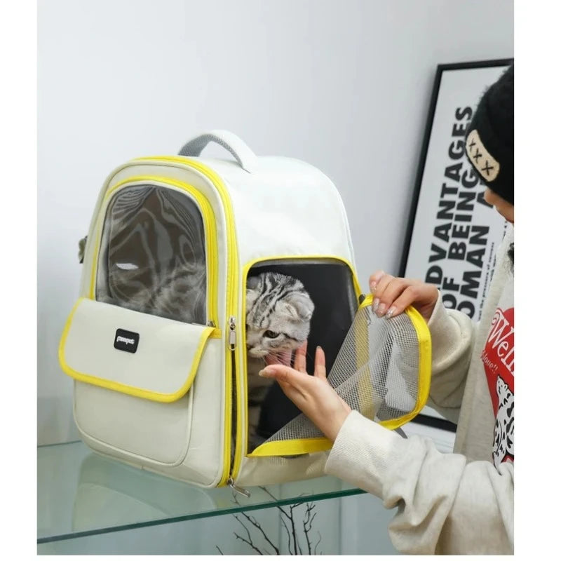 Pet Carrier Backpack – Breathable Mesh for Dogs & Cats Travel Pet Carrier Backpack SPOT