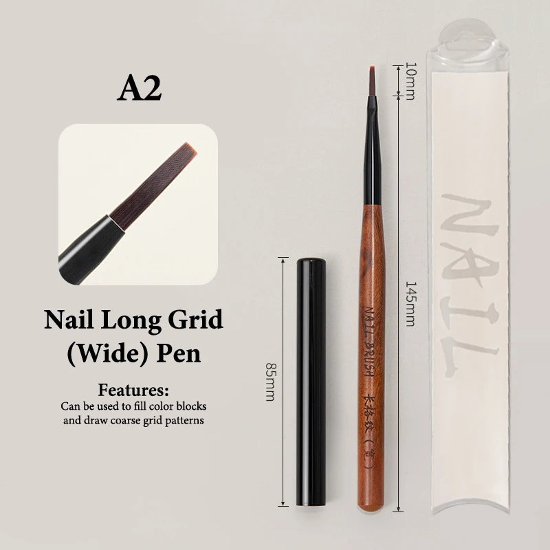 Sandalwood Nail Art Liner Brush – Long Line Painting Tool Nail Art Brush SPOT A2