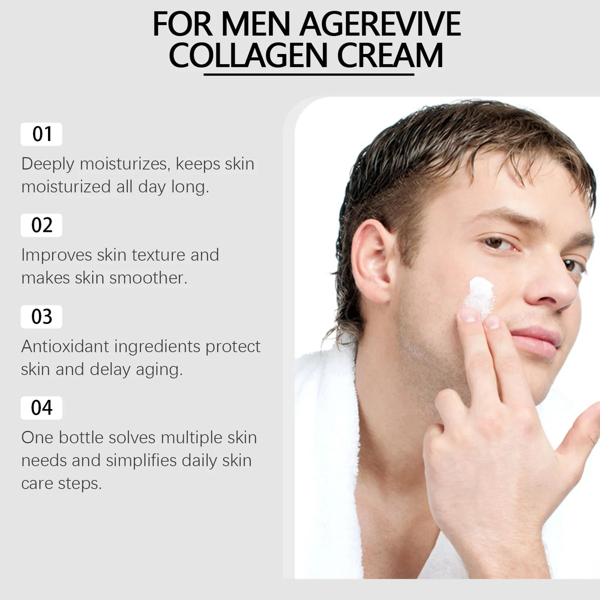Men's Hyaluronic Acid Face Cream – Hydrating & Brightening Men's Face Cream SPOT