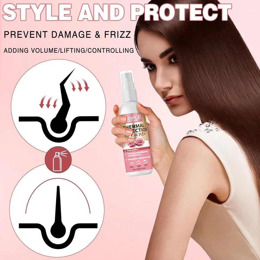 GOIPLE Rose Extract Heat Protection Spray 100ml – Up to 450°F Heat Protection Spray SPOT