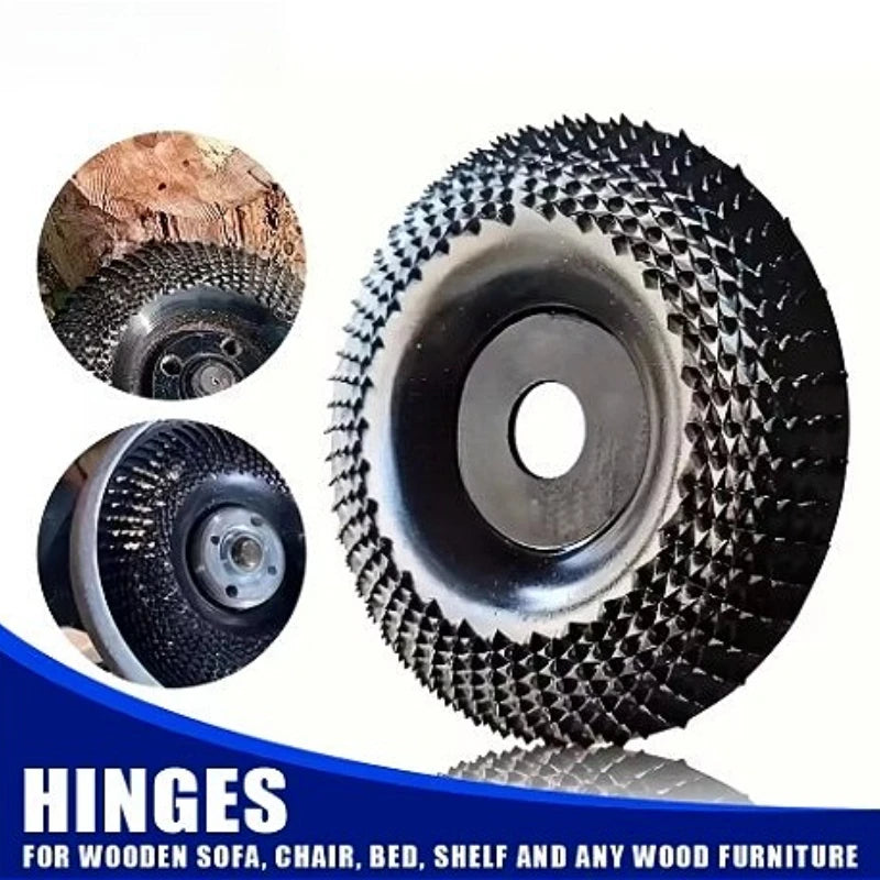 4-Inch Tungsten Carbide Wood Carving Grinding Wheel Disc Wood Grinding Disc SPOT