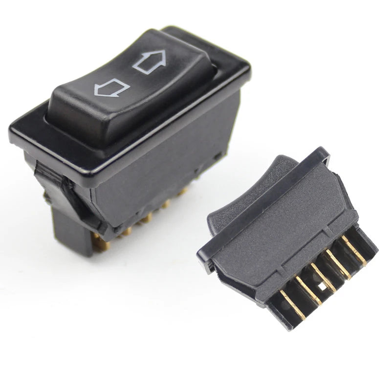 Universal 12V 20A Car Power Window Switch – 5-Pin Blue Automotive Window Switch SPOT