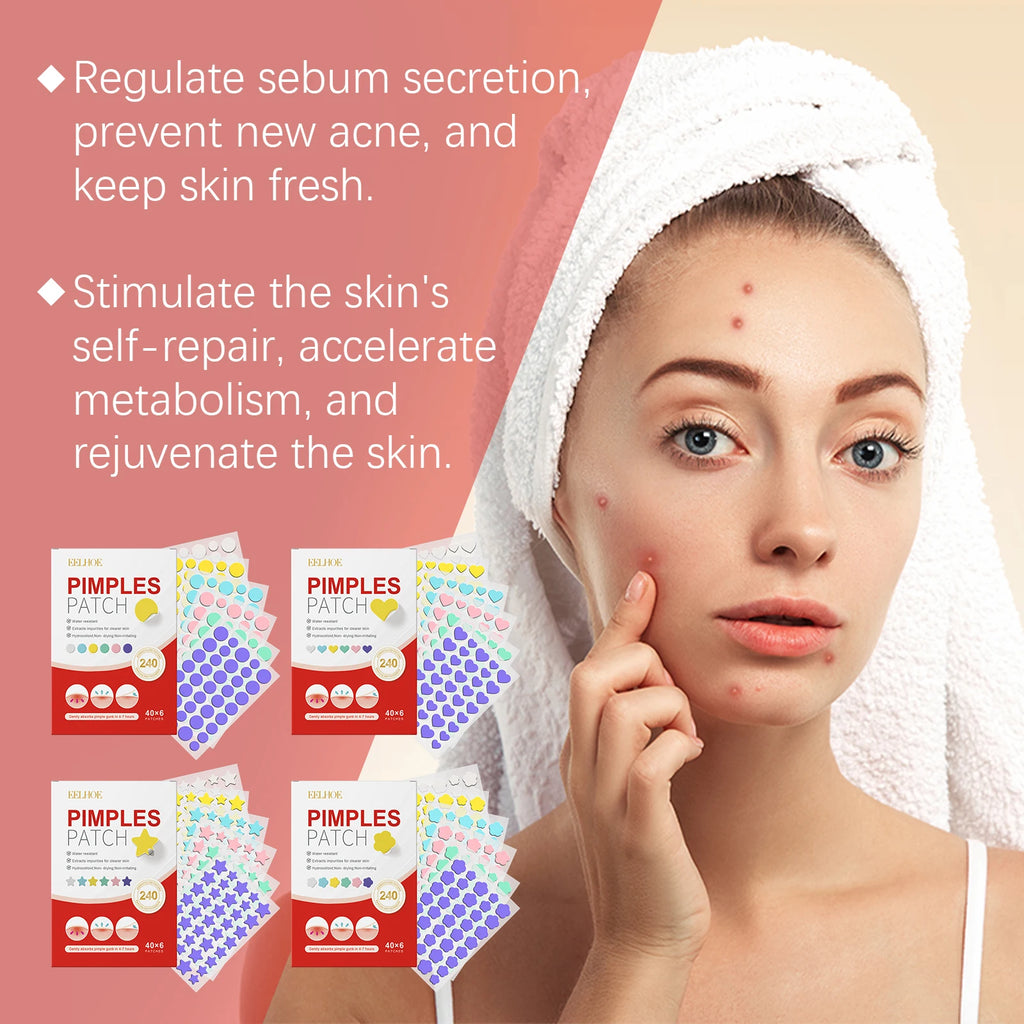 240-Pack Salicylic Acid Blemish Patches – Fun Shapes, All Skin Blemish Patches SPOT