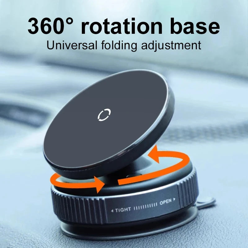 Magnetic Car Phone Mount – 360° Foldable Vacuum Suction Holder Car Phone Mount SPOT