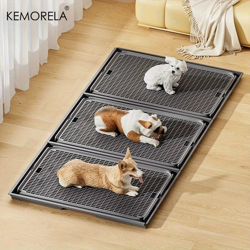 KEMORELA 2-in-1 Dog Potty Tray & Cat Litter Mat | Non-Slip Pet Potty Mat SPOT