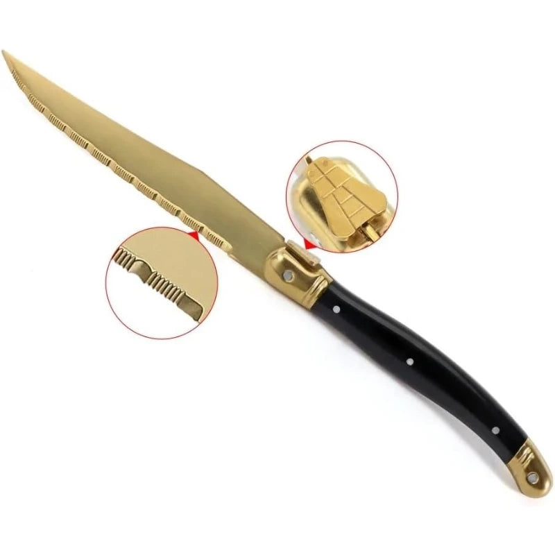 Gold Stainless Steel Steak Knife – Sharp Blade & Ergonomic Handle Steak Knife SPOT