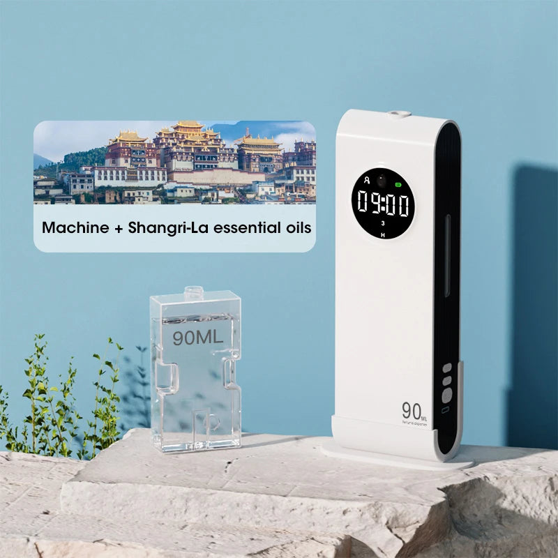Wall-Mounted Aroma Diffuser with Motion Sensor, Clock & Light Aroma Diffuser SPOT 1-Shangri-La