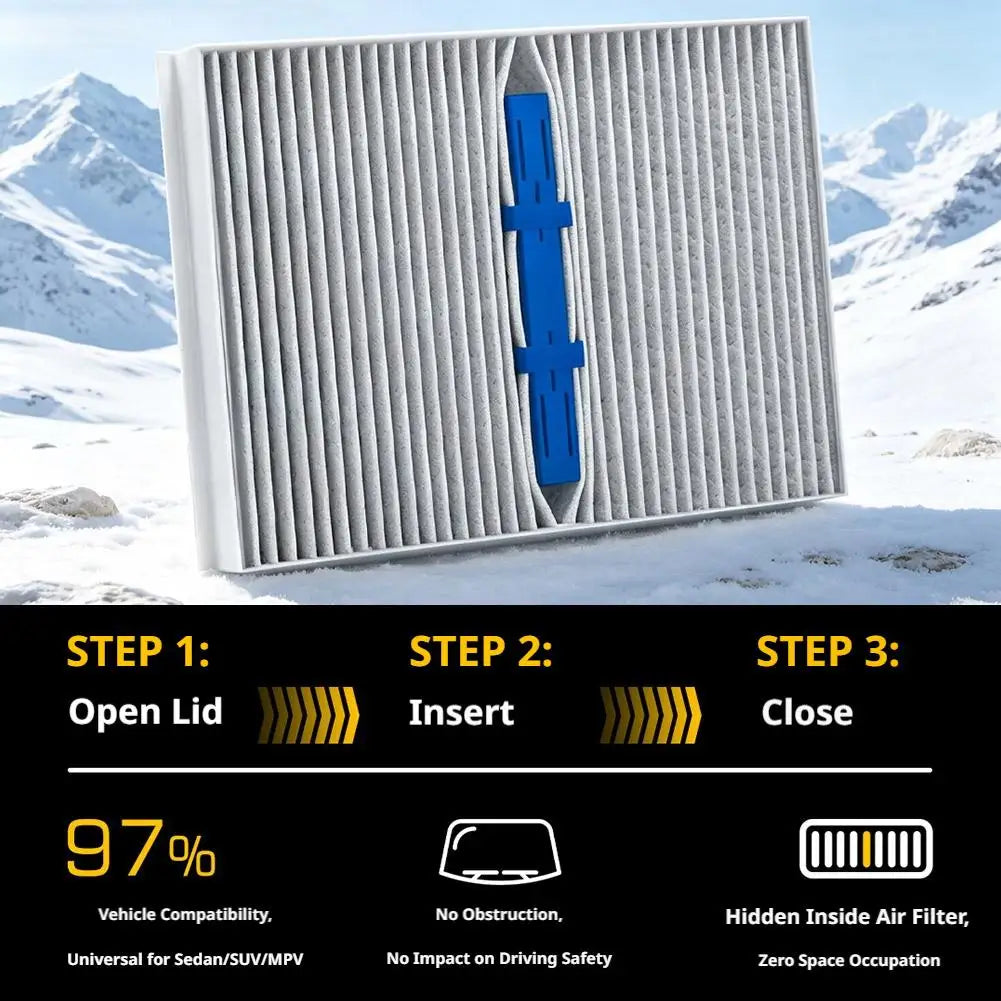 Car AC Filter Fragrance Stick – Deodorizer & Humidity Indicator Car Air Freshener SPOT