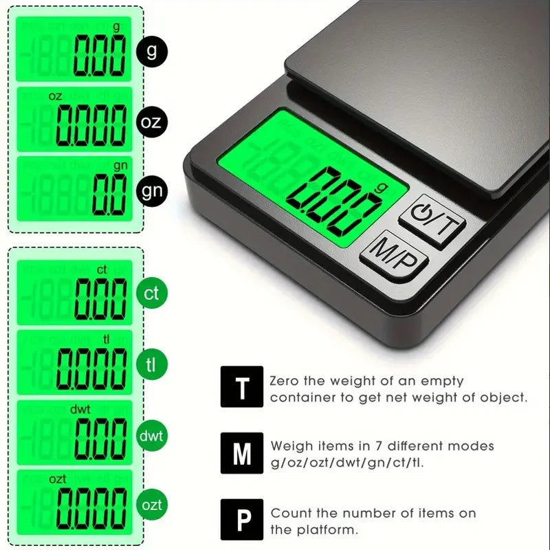 Mini Digital Pocket Scale 0.01g–1000g | Kitchen & Jewelry Digital Pocket Scale SPOT